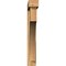 Ekena Millwork Westlake Block Rough Sawn Bracket w/ Offset Brace, Western Red Cedar, 6"W x 42"D x 42"H BKT0604X42X42WTL05RWR - alternate 4